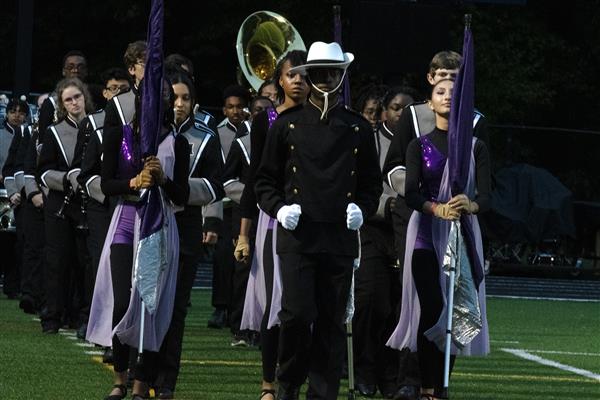 Meade High School Marching Band Performing